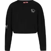 MyMo ROCKS Sweatshirt 'Comfy' preto / branco