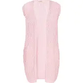 Usha Colete de malha 'Fashion Look' cor-de-rosa