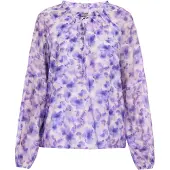 Dreimaster Blusa azul / roxo / roxo pastel
