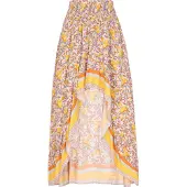 Usha Saia 'Festival Look' opal / azul pastel / amarelo / laranja