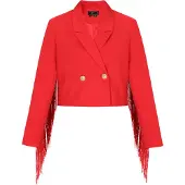 Faina Blazer vermelho