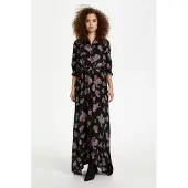 Kaffe Vestidos camiseiros 'Velana' azul / castanho claro / laranja / preto