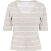 Usha Pullover greige / branco