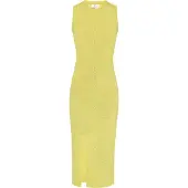 IZIA Vestido de malha 'Boho' mostarda