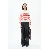 Inwear Pullover 'Wallis' vermelho claro / branco