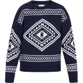 IZIA Pullover navy / branco