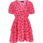 Faina Vestido de cocktail 'Fashion Look' rosa / preto