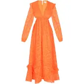 IZIA Vestido de verão 'Fashion Look' laranja