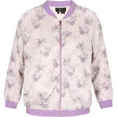 Faina Casaco meia-estação 'Fashion Look' verde claro / roxo / offwhite