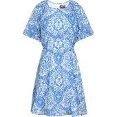 Dreimaster Vestido azul / azul claro / branco
