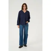 Kaffe Blusa 'Ka Elsa' azul escuro