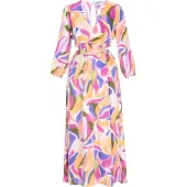 IZIA Vestido 'Fashion Look' bege / azul real / verde / lavanda