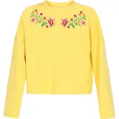 IZIA Sweatshirt 'Boho' amarelo / verde / laranja escuro / rosa