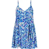 Mymo Vestido de verão azul / mistura de cores