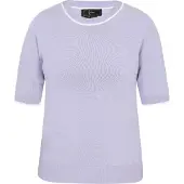 Faina Pullover azul fumado / branco