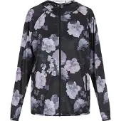 Usha Casaco meia-estação 'Comfortable' cinzento / roxo pastel / preto