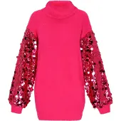 IZIA Vestido de malha rosa