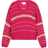 IZIA Pullover amarelo / fúcsia