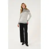 Kaffe Pullover 'KA Lizza' ecru / acinzentado