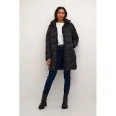 Kaffe Sobretudo de inverno 'Susanne' preto