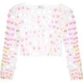 IZIA Pullover mistura de cores / branco