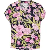 Usha Blusa azul noturno / verde relva / cor-de-rosa