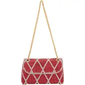 Faina Mala de ombro vermelho / prata