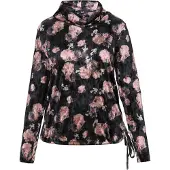 Usha Blusa rosa escurecido / preto