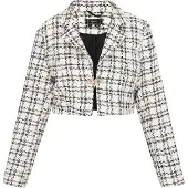 Faina Blazer 'Fashion Look' preto / branco