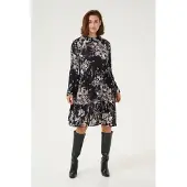 Kaffe Vestido 'KA Rikka' cinzento / cinzento claro / preto