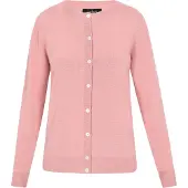 Usha Casaco de malha cor-de-rosa