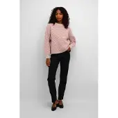 Kaffe Pullover 'Verana' greige / rosa