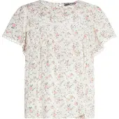 Dreimaster Blusa verde / roxo pastel / rosa escurecido / branco natural