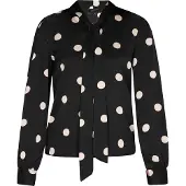 Faina Blusa bege claro / preto