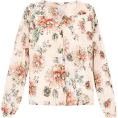 Usha Blusa creme / jade / laranja