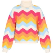 IZIA Pullover menta / laranja / rosa / offwhite