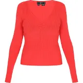 Faina Pullover 'Comfortable' vermelho-alaranjado