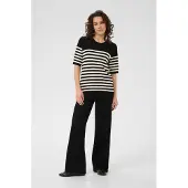 Kaffe Pullover 'KALizza' preto / branco