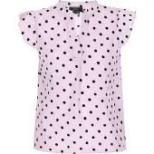 Faina Blusa 'Fashion Look' roxo pastel / preto