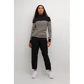 Kaffe Pullover 'Lizza' creme / preto