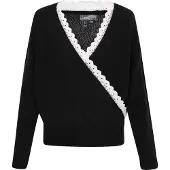 Dreimaster Pullover preto / branco