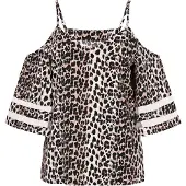 Faina Blusa areia / preto / branco