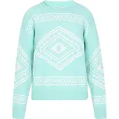 IZIA Pullover aqua / branco