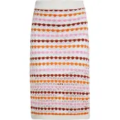 Ebeeza Saia laranja / rosa claro / bordeaux / branco lã