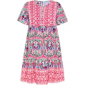 Usha Vestido de verão mistura de cores / rosa escuro