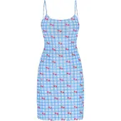 Mymo Vestido de verão 'Spring Summer' azul claro / vermelho / branco