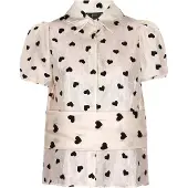 Faina Blusa 'Fashion Look' creme / preto
