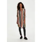 Kaffe Vestido 'Marana' marinho / verde claro / laranja / branco