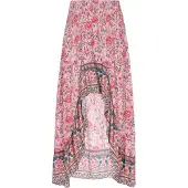 Usha Saia 'Festival' azul / rosa / rosé / branco
