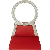Faina Malas de tiracolo vermelho / prata / transparente